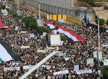 مظاهرات في العاصمة صنعاء ضد القرار الأمريكي وتضامنا مع القدس